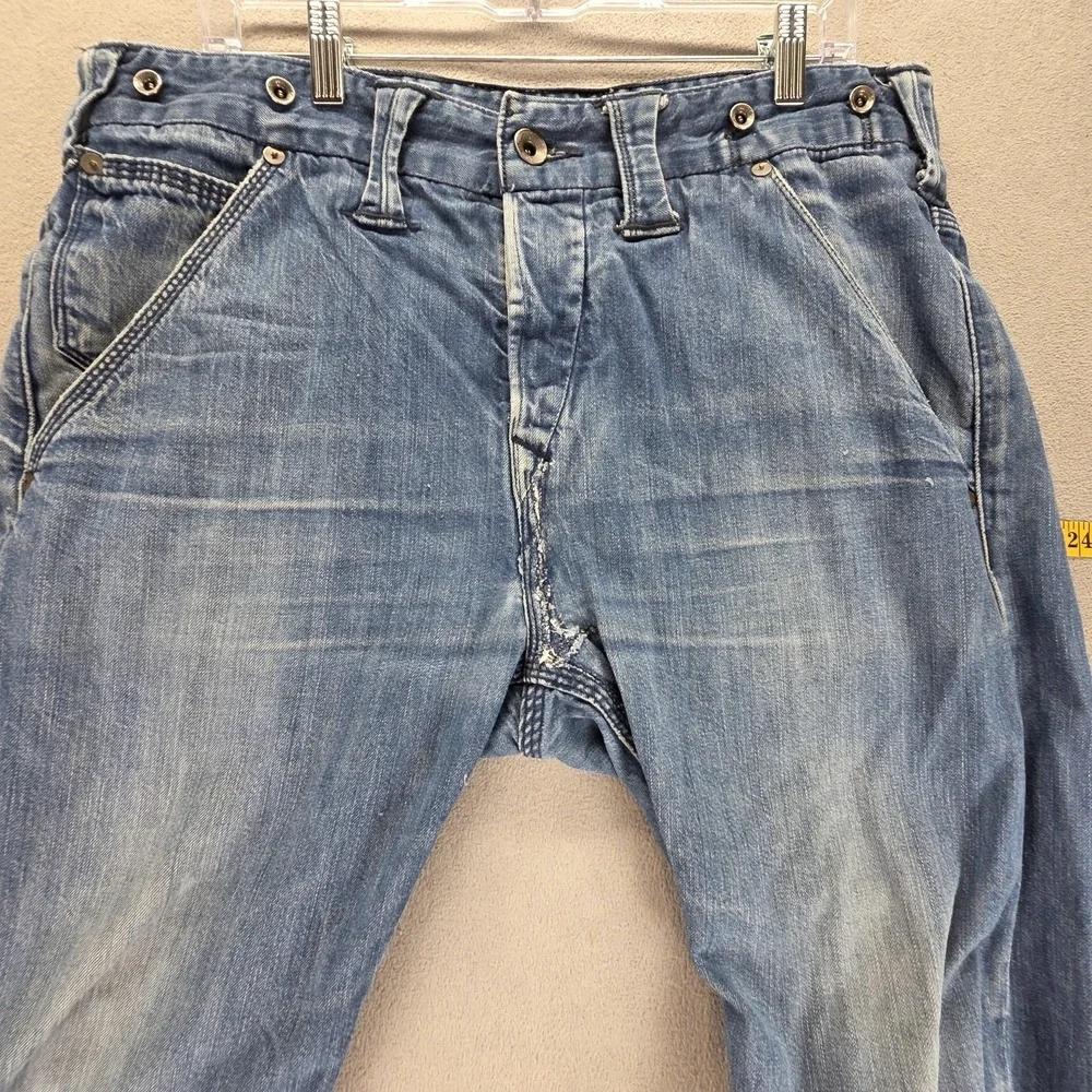 Vintage Levis Engineered Jeans Mens 34x34 Blue Buckle Back Button Fly